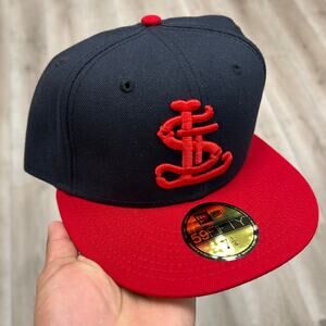 new era St. Louis Cardinals Fitted Hat Cap Size 7 1/4 B10